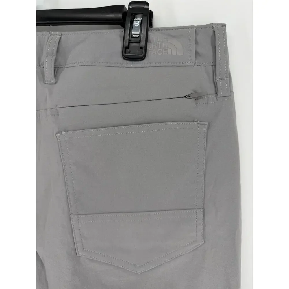THE NORTH FACE Hiking Pants Light Gray Men’s 34x30 Pockets Snap Casual Outdoors - Picture 6 of 9